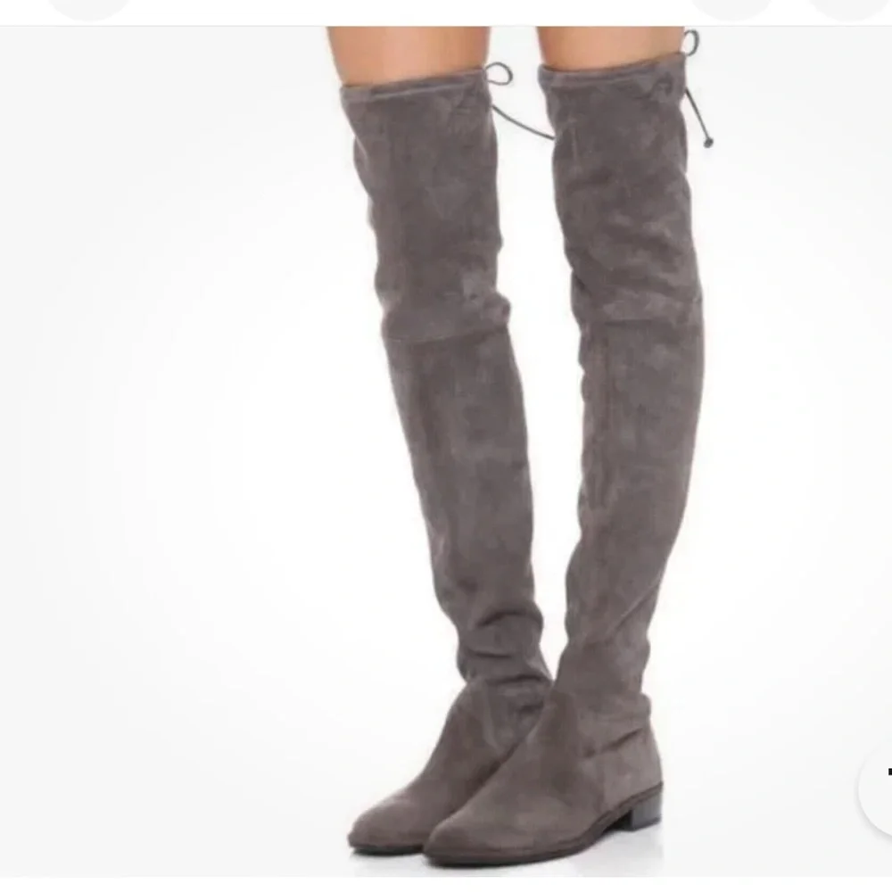 Stuart Weitzman Charcoals Garish brown lowlands Suede Over-the-Knee Boots SZ  10